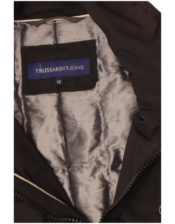 Giacca A Vento Uomo Trussardi Jeans IT 52 XL Nera
