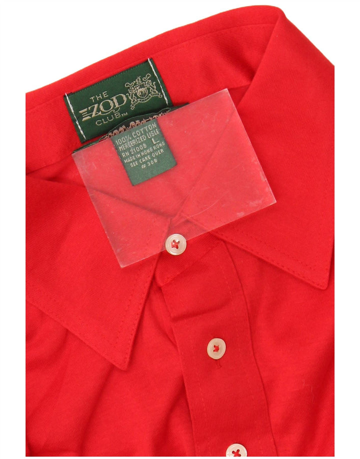 Polo da uomo Izod grande in cotone rosso