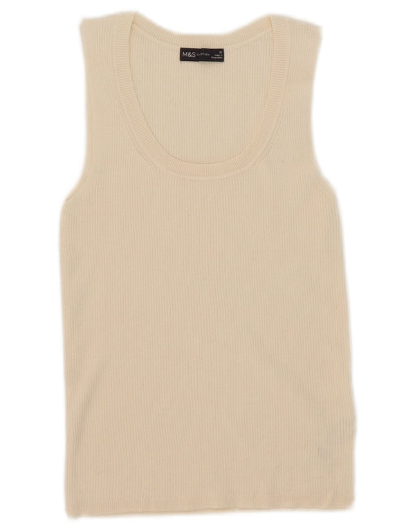 Canotta da donna Marks & Spencer UK 12 Viscosa beige medio