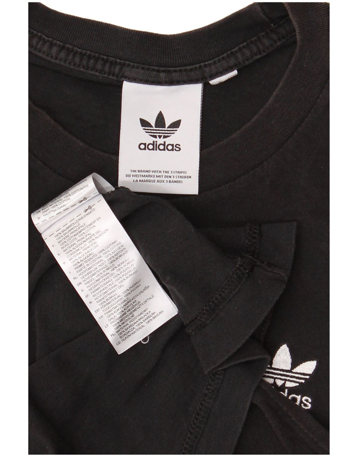 T-shirt ADIDAS da uomo Top piccola in cotone nero