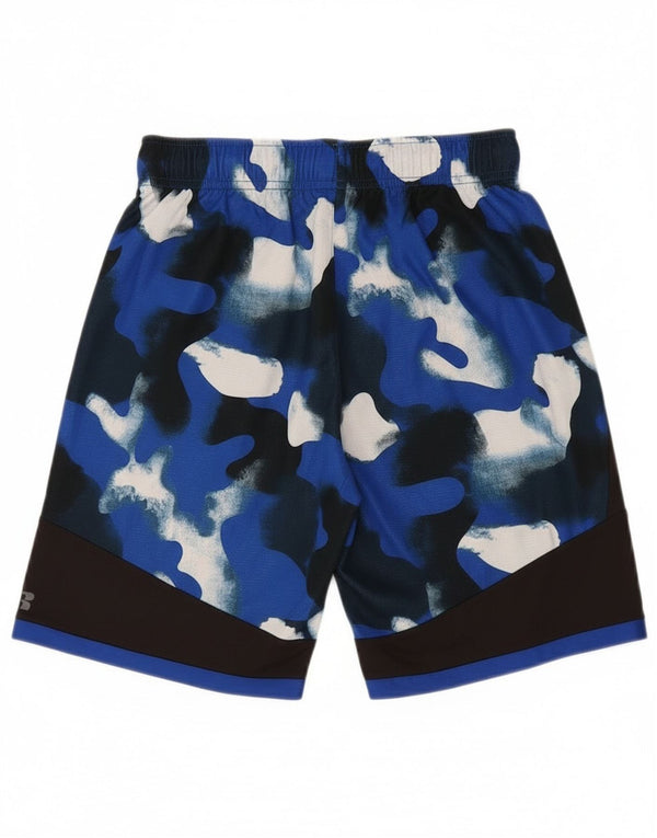 Pantaloncini sportivi da ragazzo Russell Athletic 14-15 anni XL Poliestere mimetico blu