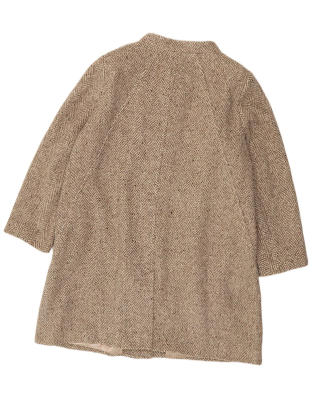 Soprabito da donna JACQUES VERT UK 20 XL Lana a spina di pesce grigia