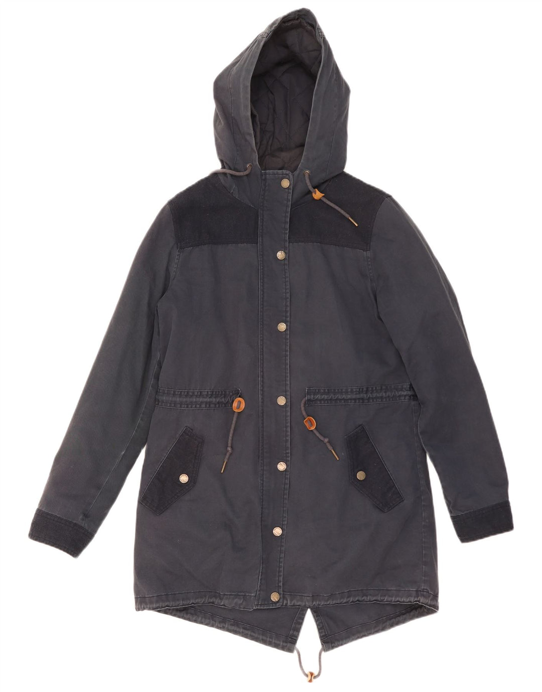 Giacca Parka con cappuccio da donna Fat Face UK 14 Poliestere medio blu navy