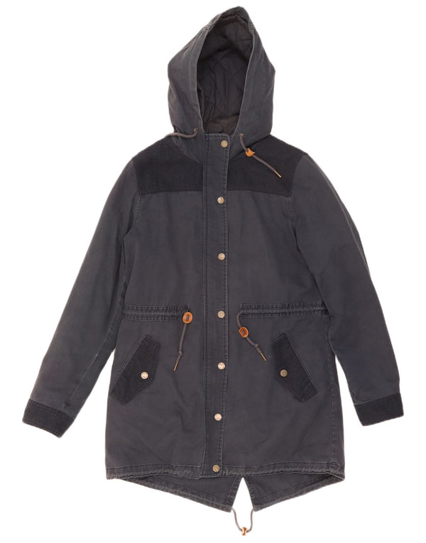 Giacca Parka con cappuccio da donna Fat Face UK 14 Poliestere medio blu navy