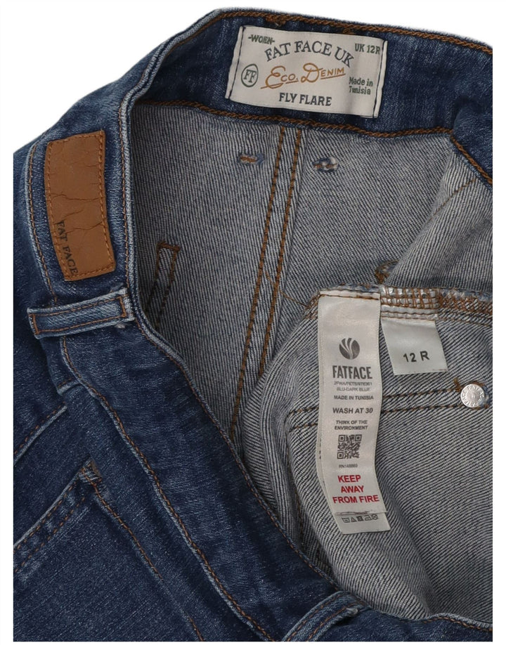FAT FACE Jeans svasati da donna UK 12 Medio W30 L30 Cotone blu