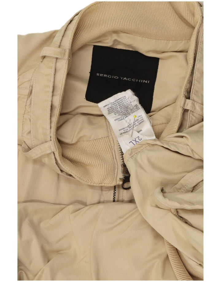Giubbotto bomber da uomo Sergio Tacchini UK 44 2XL Cotone beige