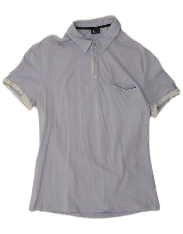 Polo Uomo Trussardi Jeans Blu Medio Cotone