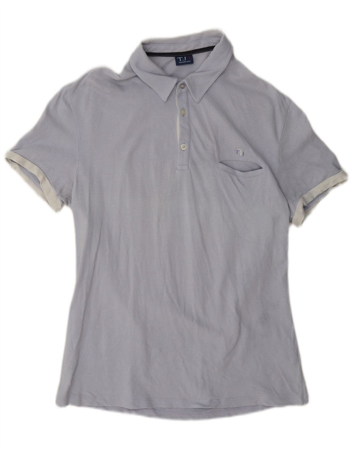 Polo Uomo Trussardi Jeans Blu Medio Cotone