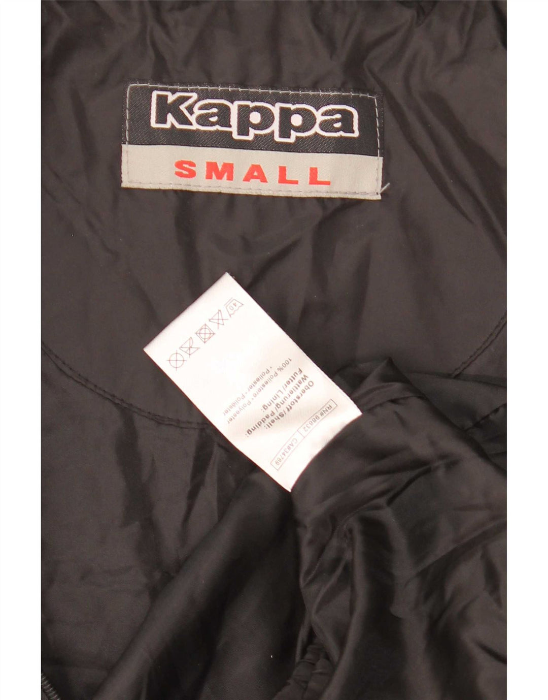 Giacca imbottita da uomo Kappa UK 36 Small nera in poliestere