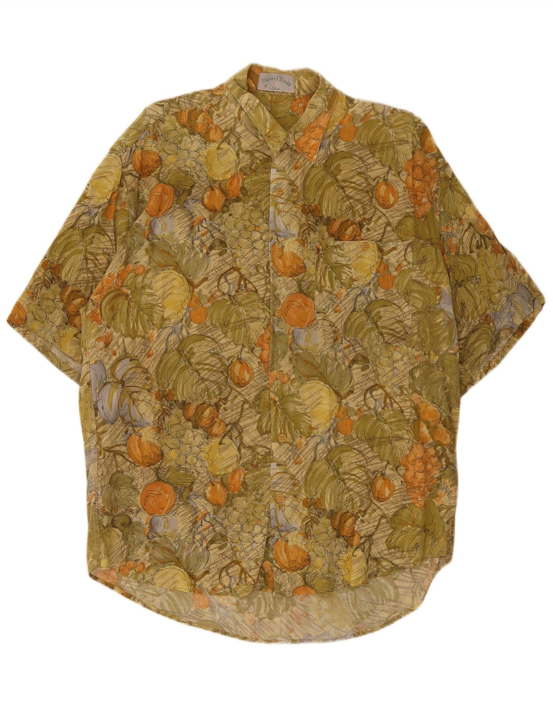 Camicia a maniche corte da uomo Daniel Dodd grande floreale verde