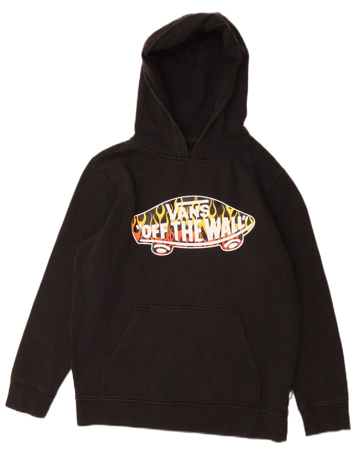 Maglione con cappuccio grafico da ragazzo VANS 10-11 anni cotone nero medio