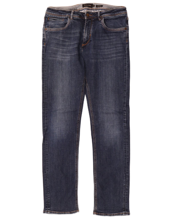 Massimo Dutti Jeans slim fit casual da uomo EU 42 Large W32 L33 Cotone blu