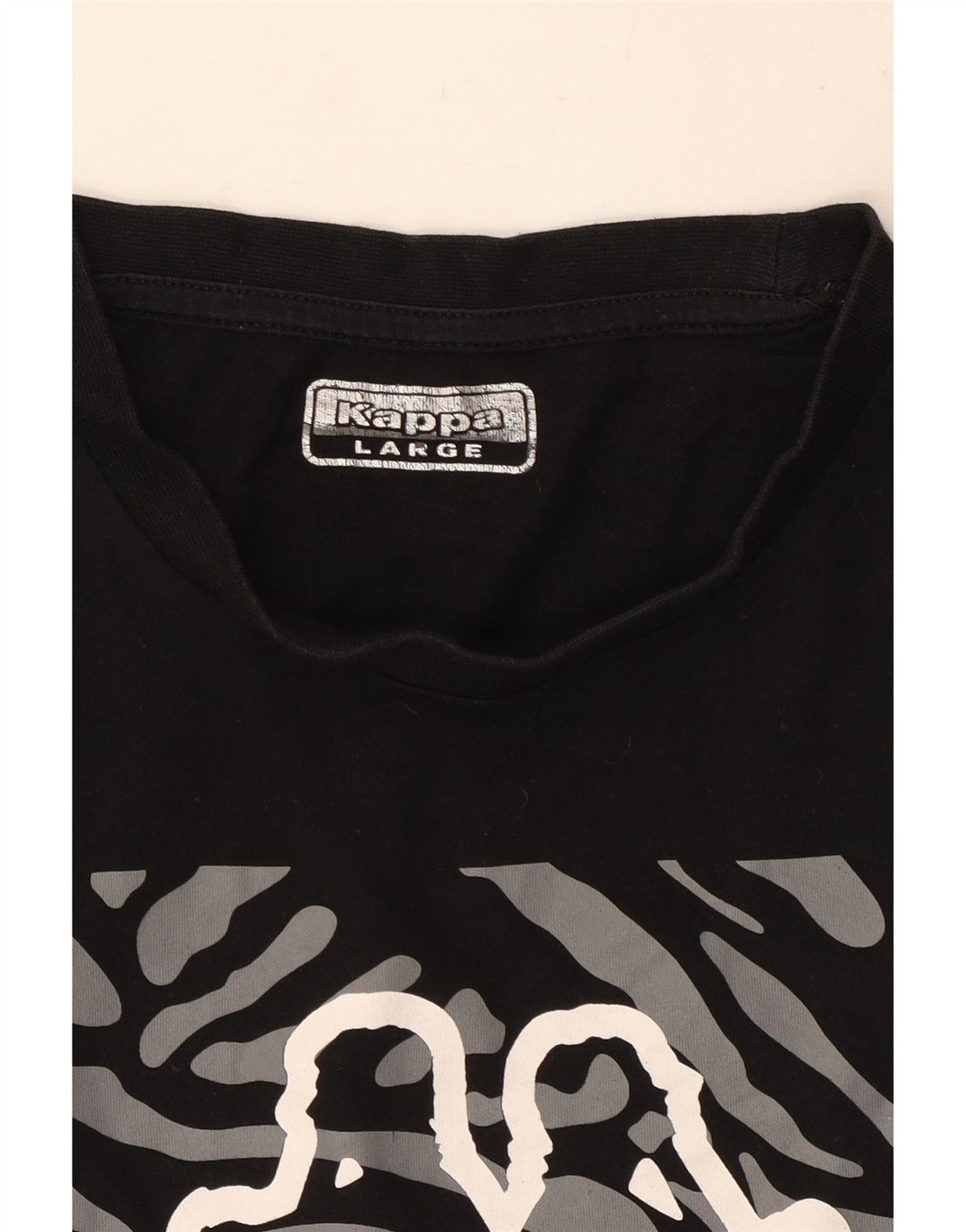 T-shirt grafica da uomo Kappa grande nera