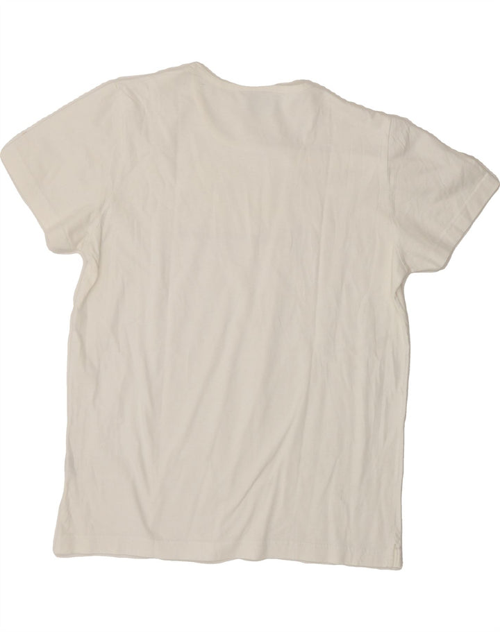 CHAMPION Womens Graphic T-Shirt Top UK 14 Large White Vintage Champion and Second-Hand Champion from Messina Hembry 