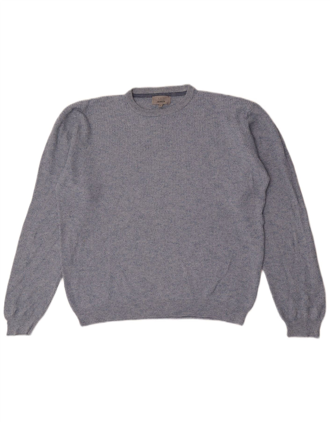 Maglione maglione girocollo da uomo Marks & Spencer grande blu screziato