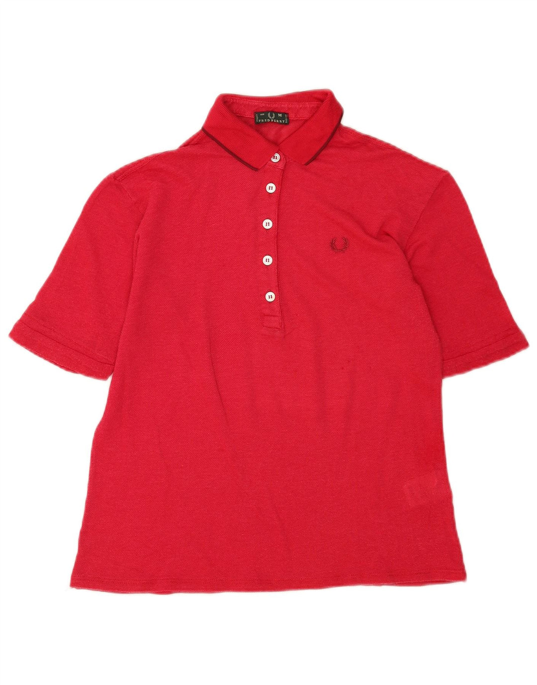 Polo da donna Fred Perry UK 14 viscosa rossa media