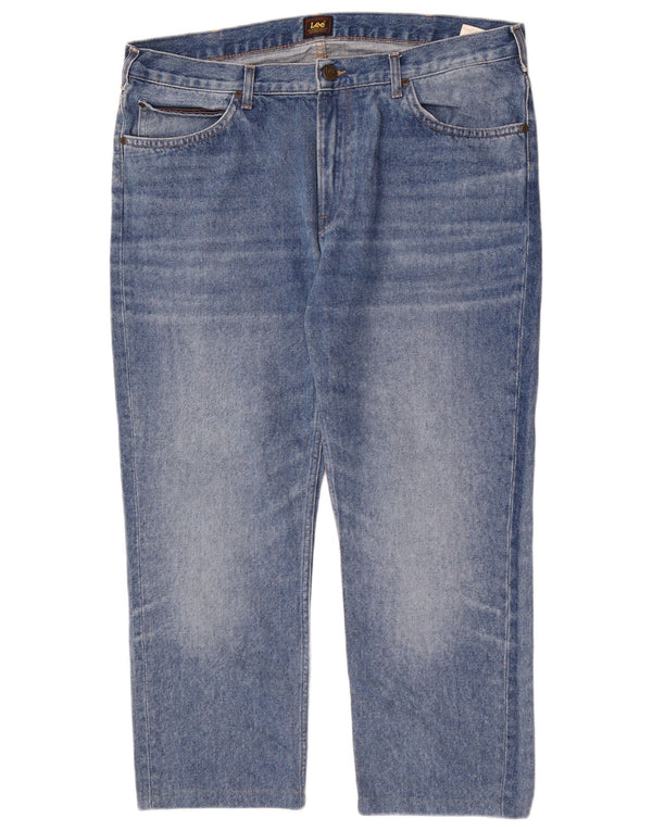 Jeans dritti slim Lee Rider da uomo W38 L27 cotone blu