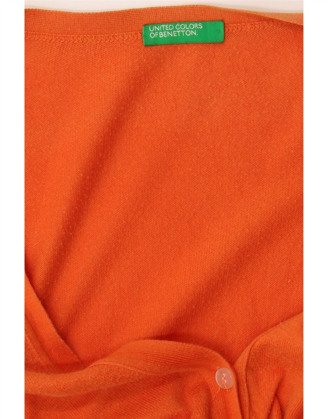 BENETTON Womens Cardigan Sweater UK 12 Medium Orange Vintage Benetton and Second-Hand Benetton from Messina Hembry 