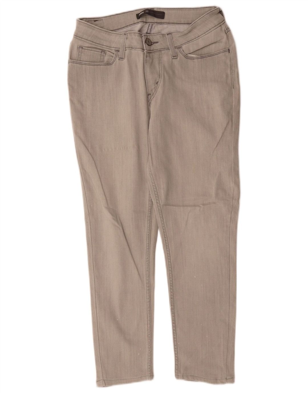 Jeans cropped da donna Levi's W28 L25 cotone grigio