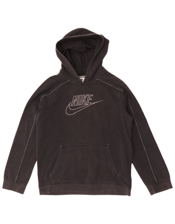 Felpa con cappuccio grafica Nike da bambino 13-14 anni XL in cotone nero