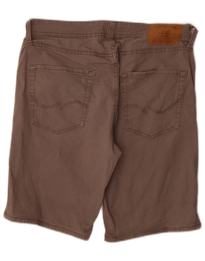 Pantaloncini casual da uomo Jack & Jones piccoli W29 in cotone grigio