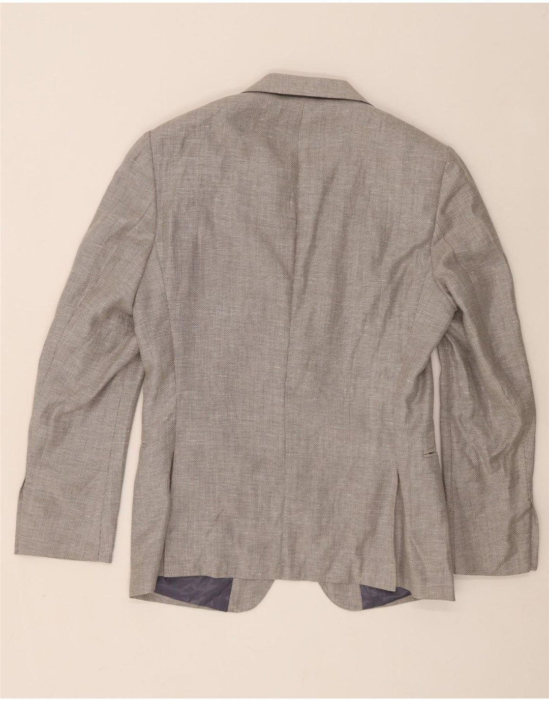 Giacca blazer da uomo a 2 bottoni Reiss UK 38 lana grigio medio