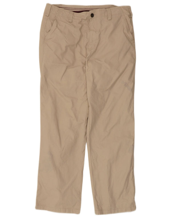 Pantaloni chino dritti da uomo Zara EU 42 Large W32 L29 Cotone beige