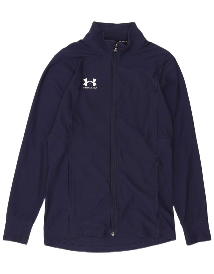 Giacca da ginnastica da uomo UNDER ARMOUR piccola in poliestere blu navy