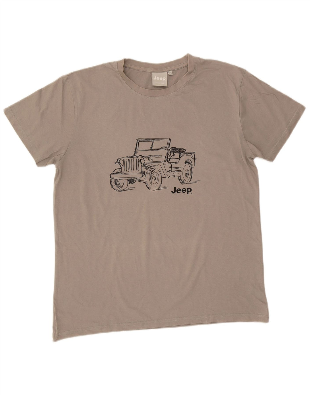T-shirt grafica da uomo Jeep Top XL Grigia