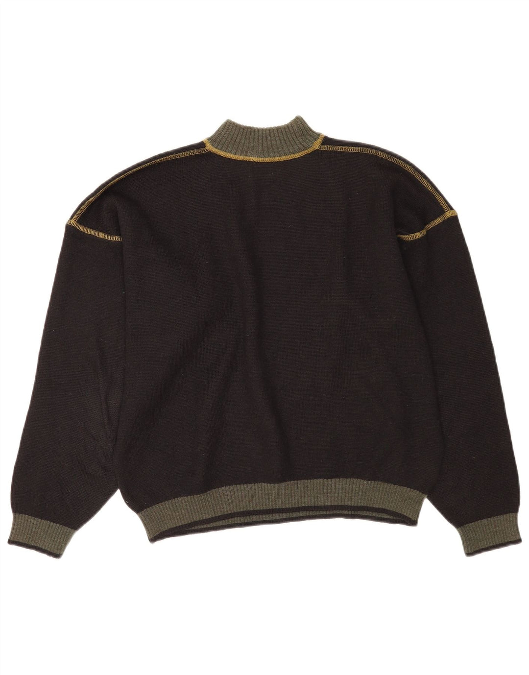 Maglione da uomo a collo alto Piu Verona IT 48 Small Black Colourblock