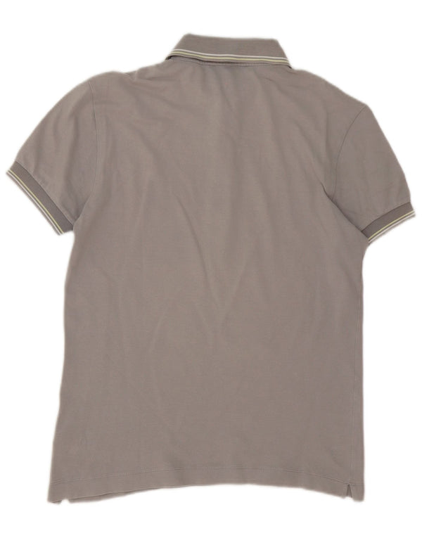 Polo grafica da uomo Gas piccola in cotone a righe grigie