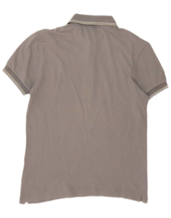 Polo grafica da uomo Gas piccola in cotone a righe grigie