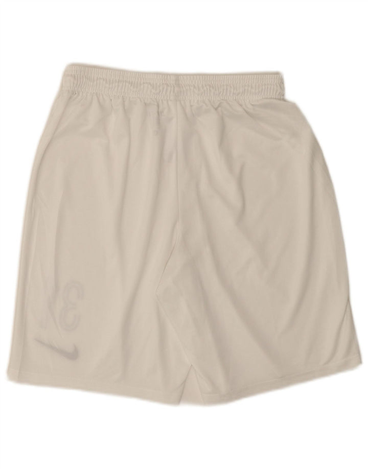 Pantaloncini sportivi Nike Dri Fit Graphic da uomo, grandi, in poliestere bianco