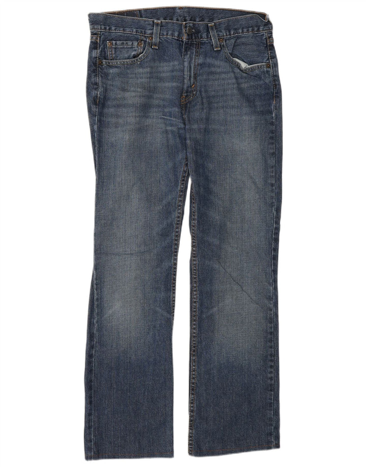 Levi's Uomo 527 Jeans Bootcut Slim W30 L32 Cotone Blu