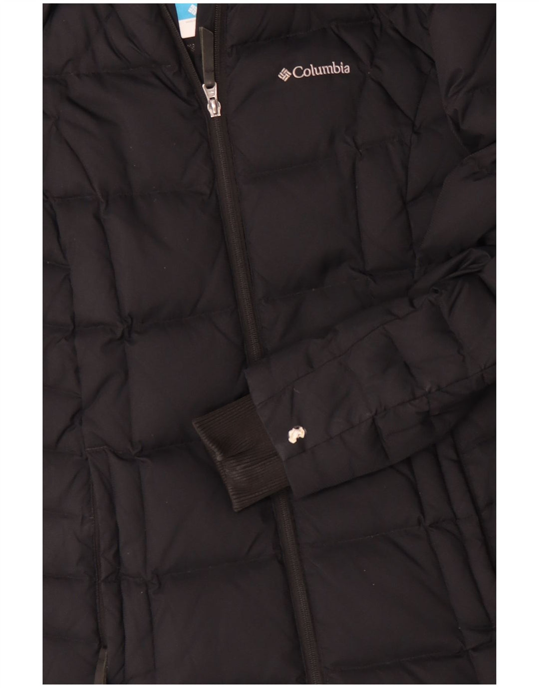 COLUMBIA Cappotto imbottito con cappuccio Omni-Shield da donna UK 14 Nylon nero medio