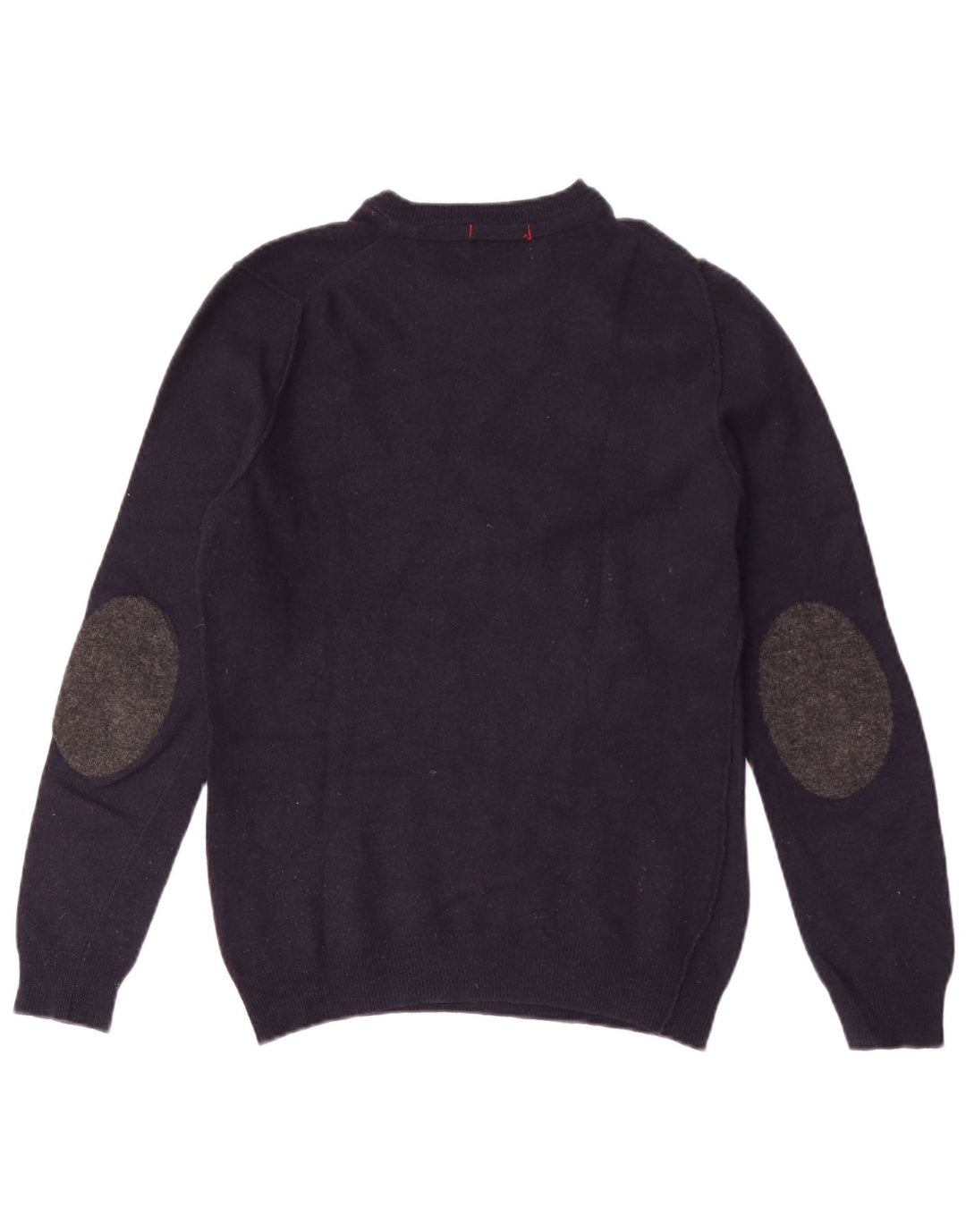 Maglione maglione girocollo da uomo Woolrich piccolo in lana blu navy