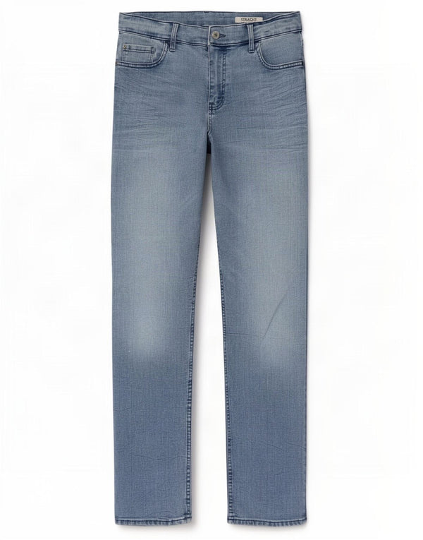 Jeans dritti vestibilità regolare da donna Marks & Spencer UK 14 Large W30 L30 Blu