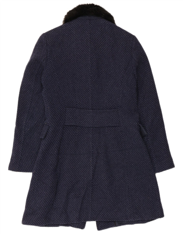 Soprabito da donna Jigsaw UK 8 piccolo blu navy screziato