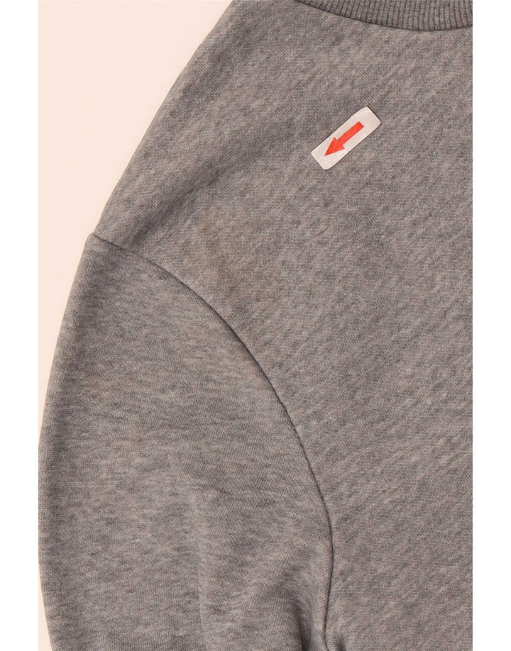 Felpa grafica da uomo Puma in cotone grigio medio
