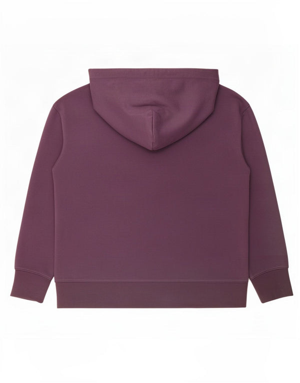 Felpa con cappuccio grafica da donna Hugo Boss UK 16 grande cotone viola