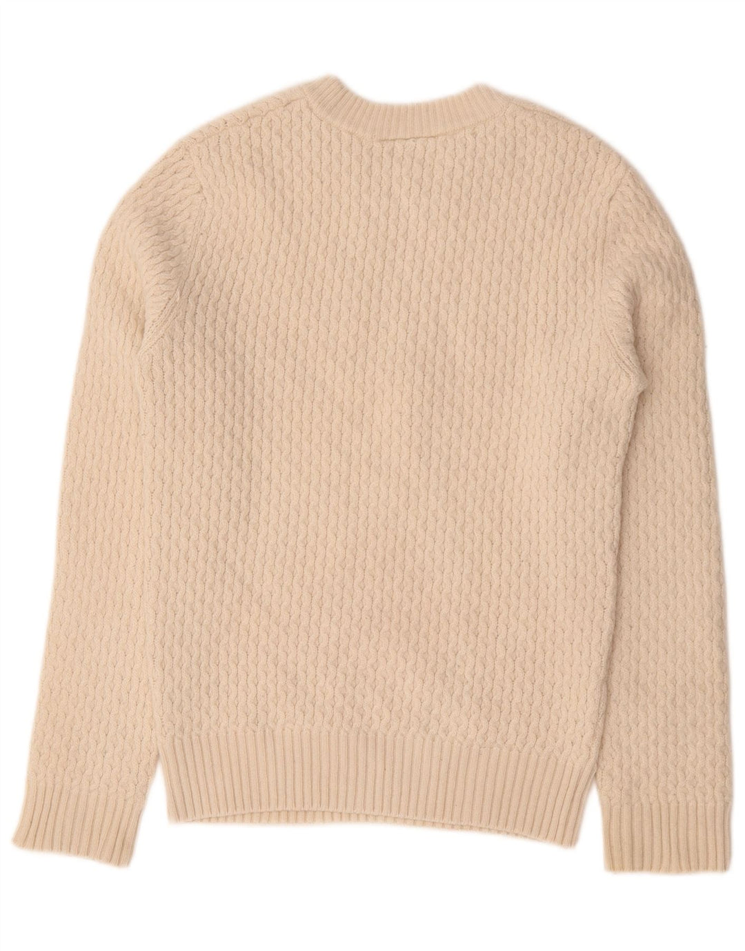 Maglione maglione girocollo da uomo vestibilità regolare Lacoste taglia 3 piccolo bianco sporco