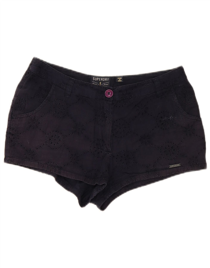 Pantaloni caldi da donna Superdry Small W27 Blu navy floreale