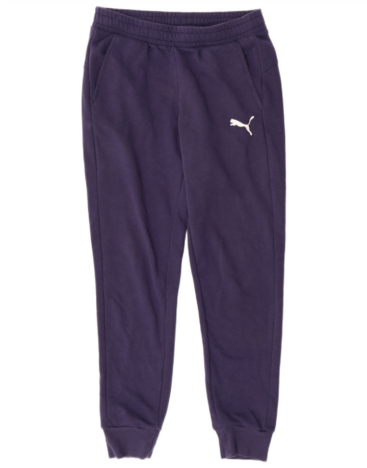 Pantaloni da tuta da donna PUMA Joggers UK 14 Medium Blu Navy Cotone