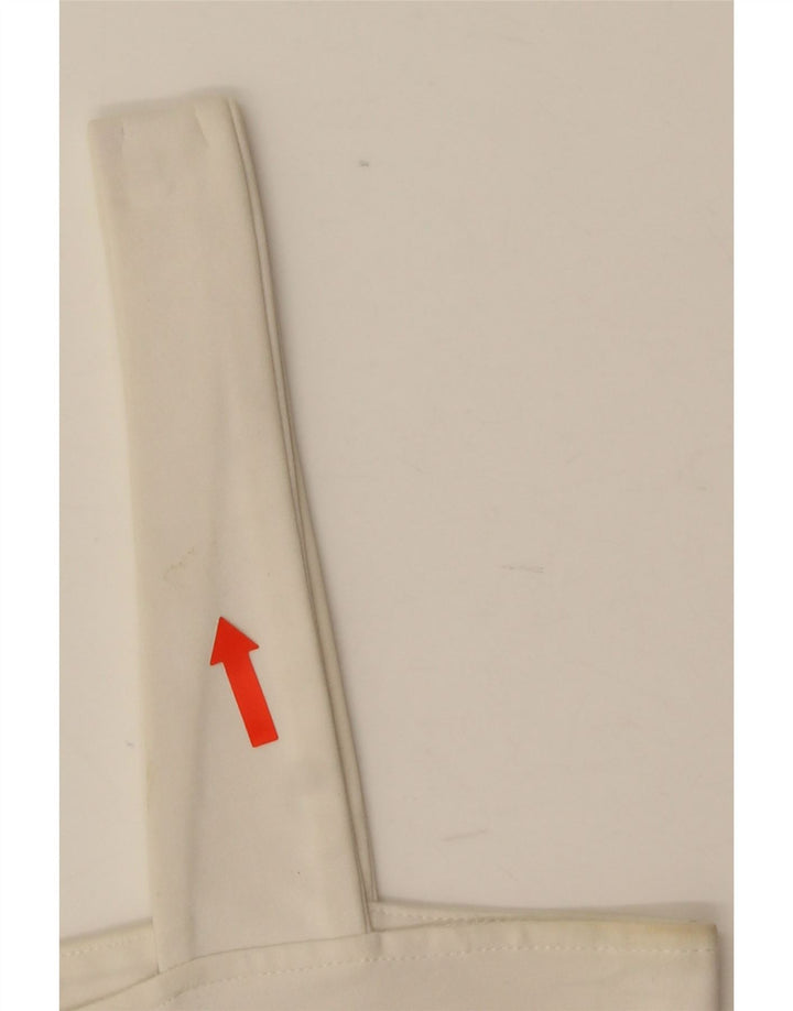 Top corto da donna Zara UK 8 piccolo in viscosa bianca