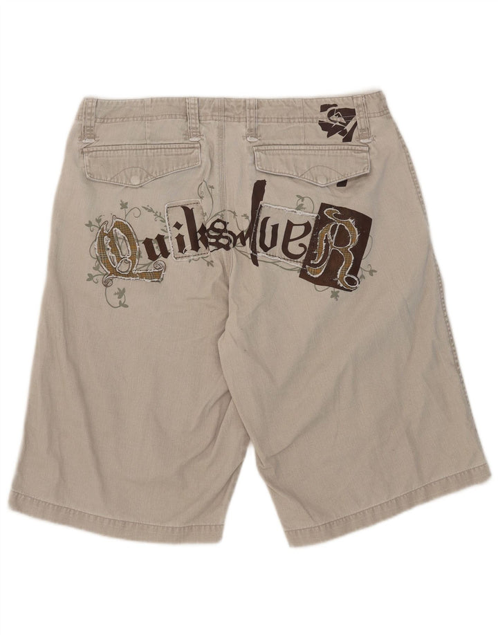 Pantaloncini chino grafici da uomo Quiksilver W35 Large Beige
