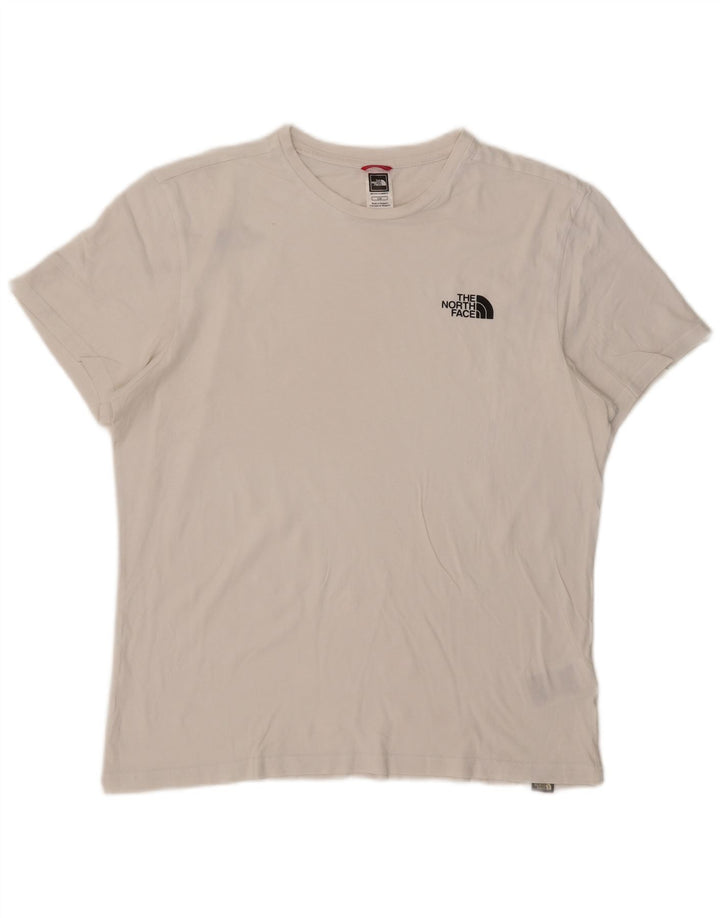 THE NORTH FACE T-shirt da uomo grande in cotone bianco