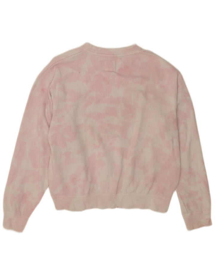 Felpa grafica da donna Billabong UK 14 Medium Pink Tie Dye