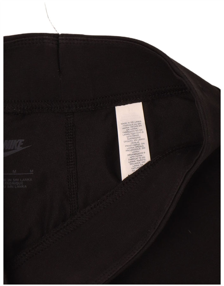 Leggings grafici da donna Nike UK 14 cotone medio nero