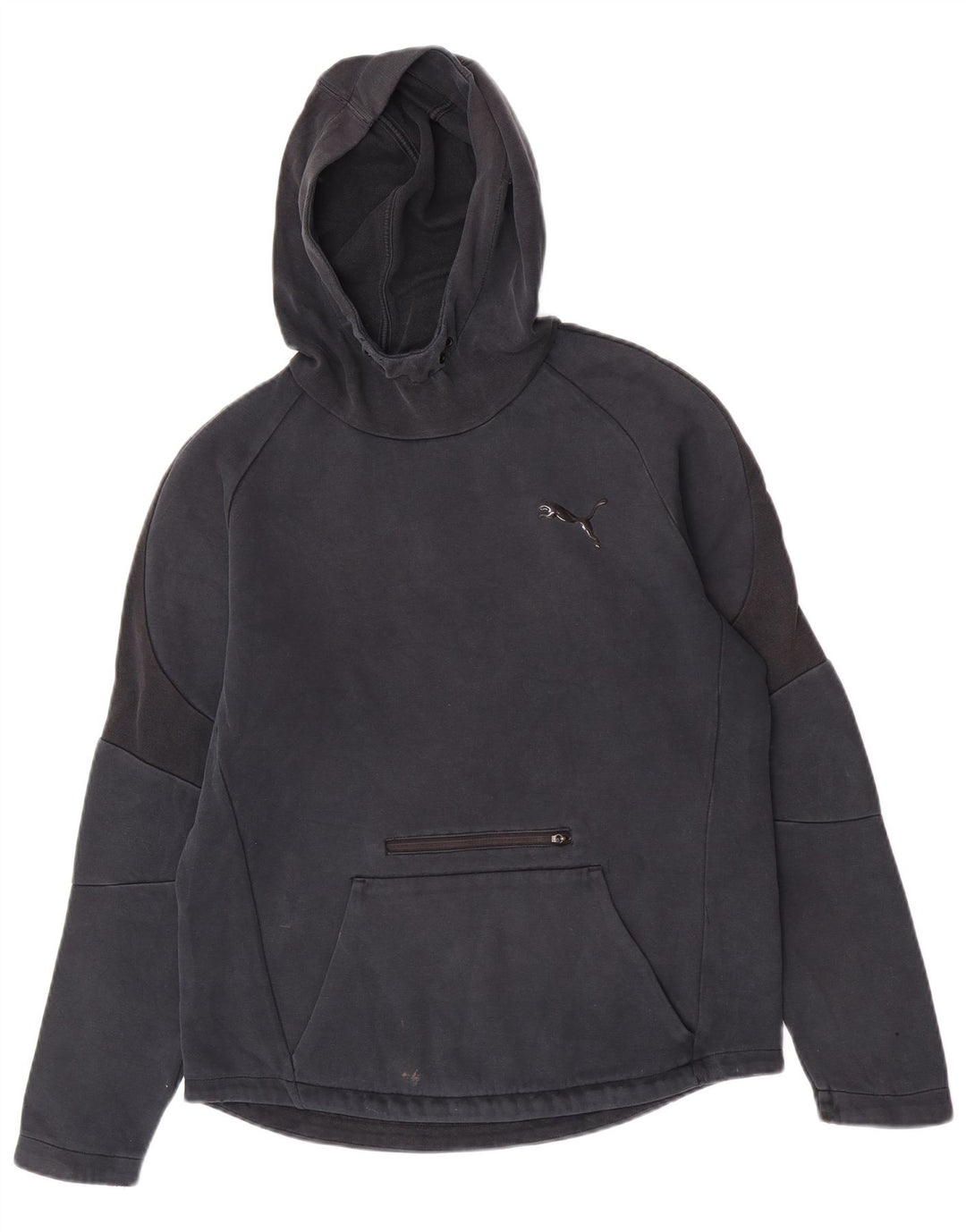 Felpa con cappuccio da uomo Puma media cotone blu navy