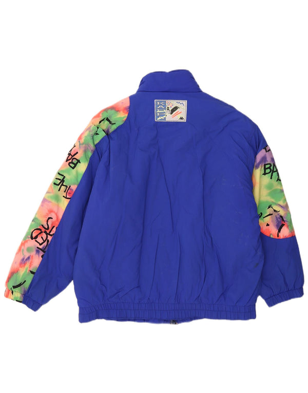 Giacca da sci Kappa da ragazzo con vestibilità comoda grafica 15-16 anni Blu Colourblock